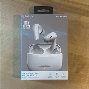 Art +  Sound True Wireless Pro Earbuds - White